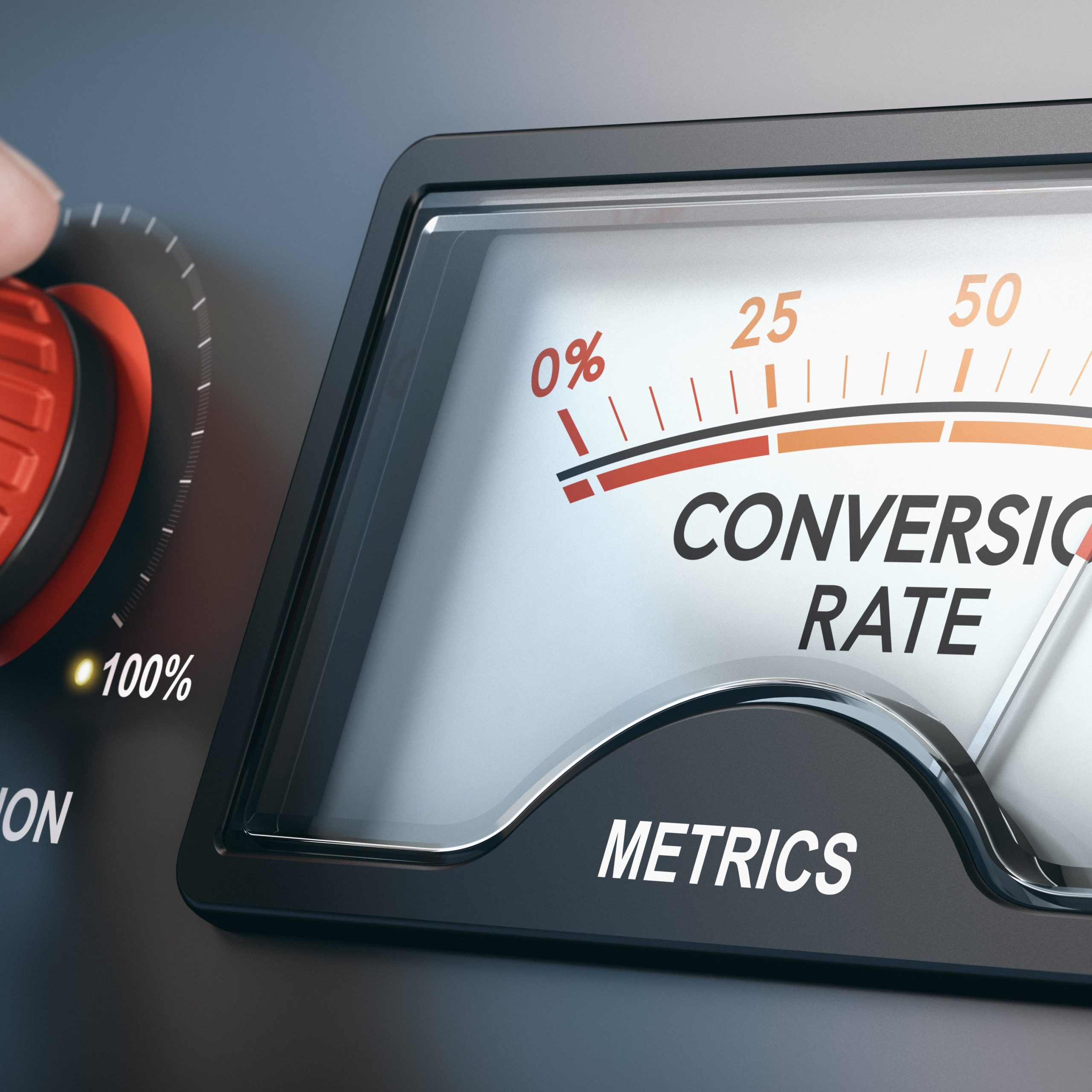 Conversion rate meter